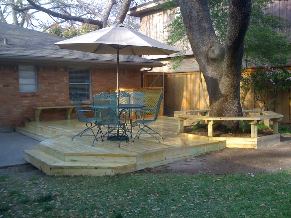 Deck Patio Pressure-Treated Pine Bench